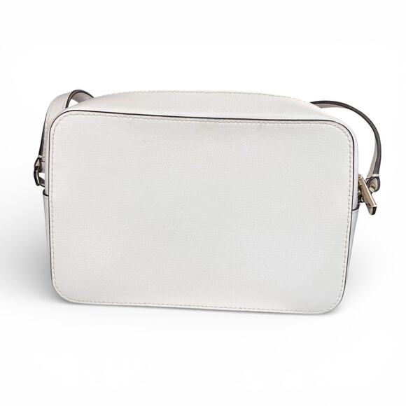 Kate Spade Sienna or Harper Crossbody Bag White Leather Camera Style Handbag - Picture 2 of 7